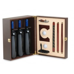 Wine case "golf" with accessories - 3  bottles