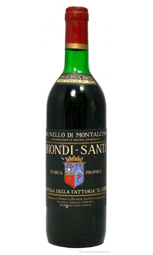 Brunello di Montalcino "Riserva" 1975 - Biondi Santi