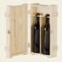wood case for 2 bottles of Bordeaux